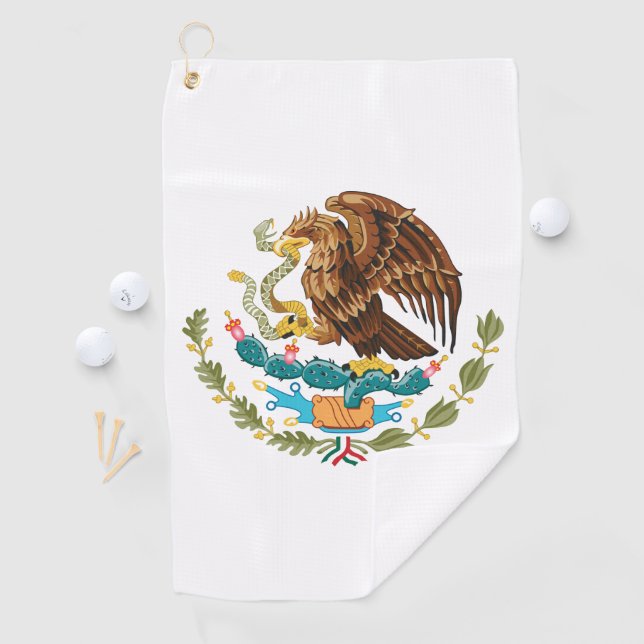 Toalla De Golf Escudo de armas de México - Bandera de México (In situ)