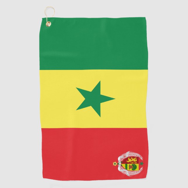 Toalla De Golf Escudo de armas del Senegal (Anverso)