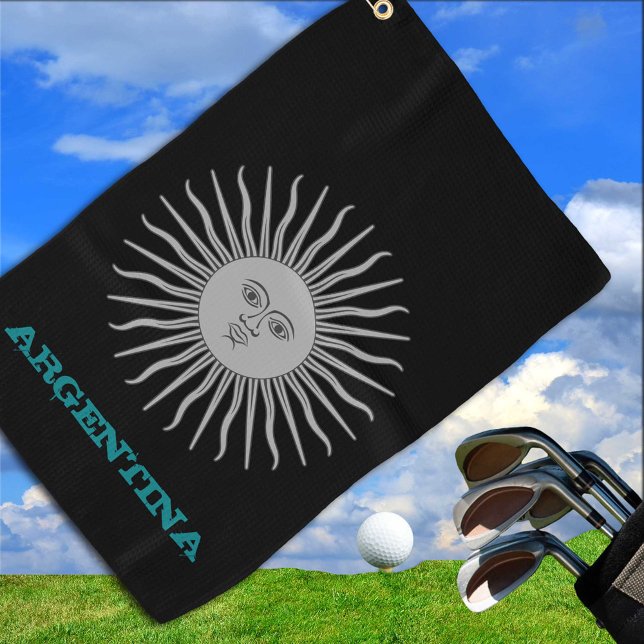 Toalla De Golf Escudo de armas y bandera de Golfing Argentina y S (Subido por el creador)
