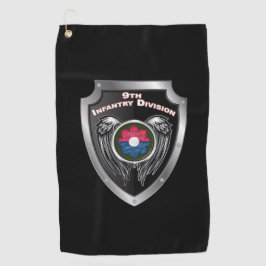 Toalla De Golf Escudo personalizado de la 9ª División de Infanter