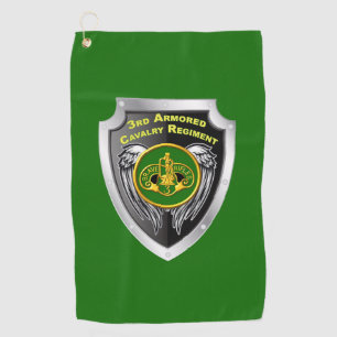 Toalla De Golf Escudo Personalizado del Regimiento de Advertencia