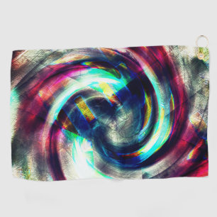 Toalla De Golf Espiral fuerte de rojo a azul sobre forma áspera g