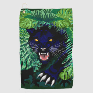 Toalla De Golf Espíritu de pantera negra de la jungla