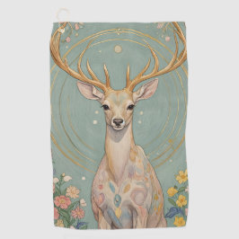 Toalla De Golf Espíritu suave: Un ciervo pastel