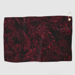 Toalla De Golf Esponja rusa roja sobre fondo rojo oscuro