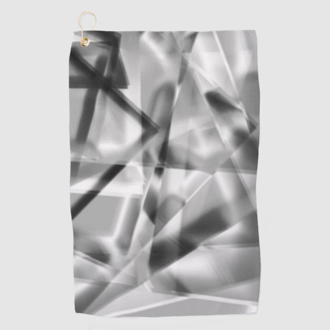 Toalla De Golf Esquina de piezas cuadradas de acrílico, de gris a (Anverso)