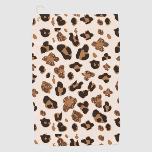 Toalla De Golf Estampado de leopardo (Anverso)