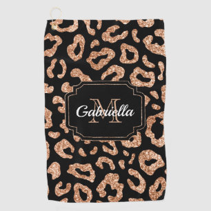 Toalla De Golf Estampado leopardo del purpurina