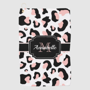 Toalla De Golf Estampado leopardo rosado