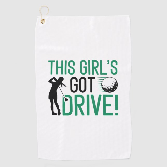Toalla De Golf Este Chica tiene impulso (Anverso)