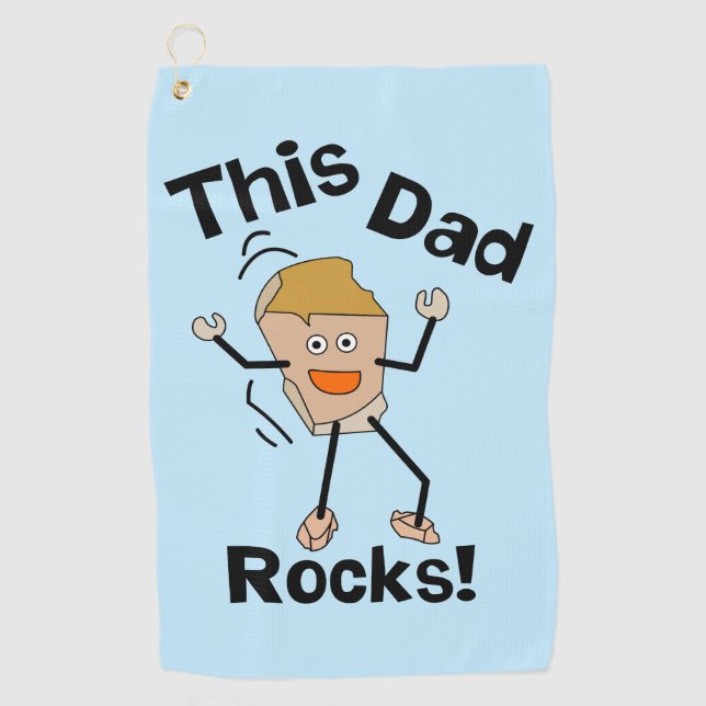 Toalla De Golf Este papá Rocks (Anverso)