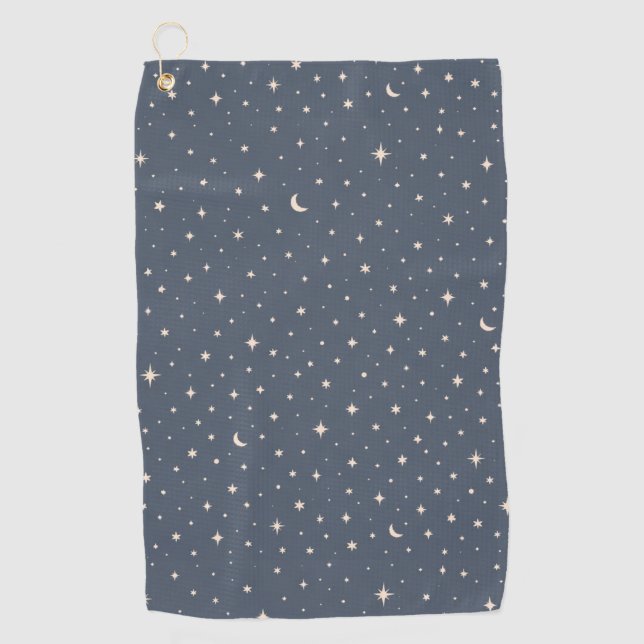 Toalla De Golf Estética de Patrón de Estrella Suave A (Anverso)