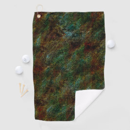 Toalla De Golf Estilo de pared moteado rojo y verde
