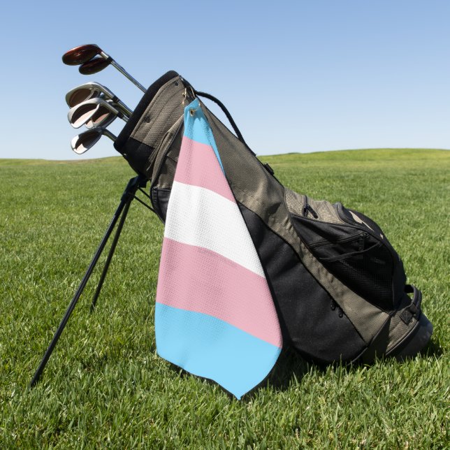Toalla De Golf Estrella transgénero de la diversidad del orgullo  (Verde)