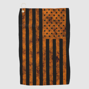 Toalla De Golf Estrellas y bandas Bandera de Estados Unidos Dise