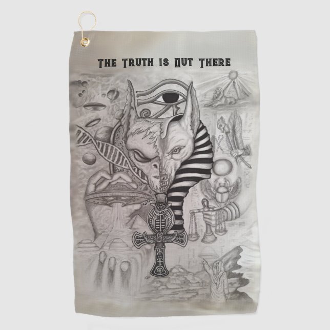 Toalla De Golf Extranjeros antiguos, Anubis (Anverso)