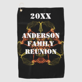 Toalla De Golf Familia Reunion Golf Outing Vivid Lights Celestial