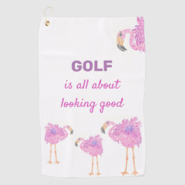 Toalla De Golf Fancy Flamingo Golf Towell