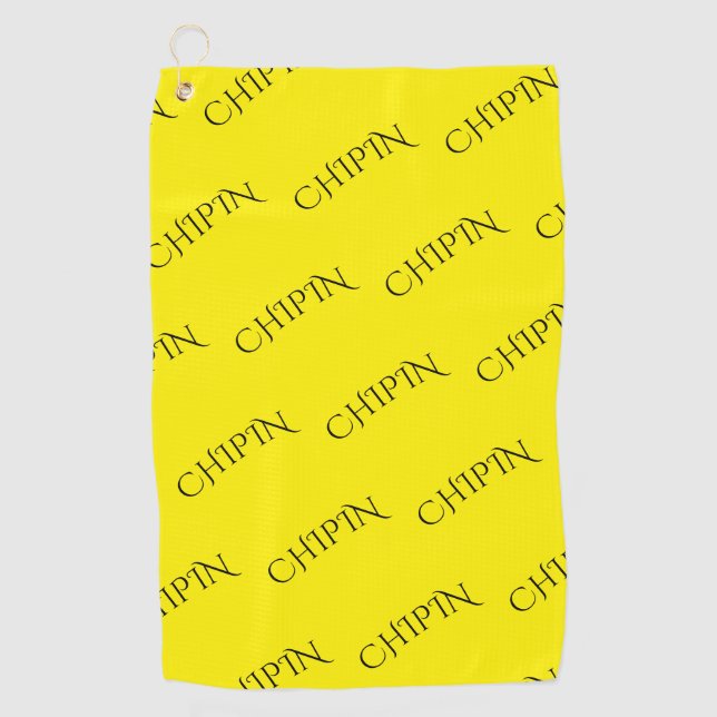 Toalla De Golf Fancy Yellow "CHIPIN" (Anverso)