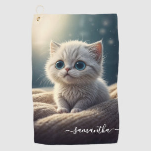 Toalla De Golf Fantasía Gatito Bebé Lindo Amante de Gatos Persona
