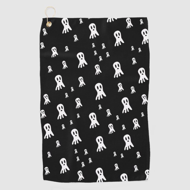 Toalla De Golf Fantasmas oscuros de Halloween (Anverso)