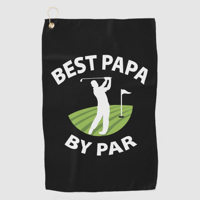 Toalla De Golf Father's Day Best Papa By Par (Anverso)