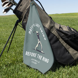 Toalla De Golf Favor de despedida de soltero personalizado viaje