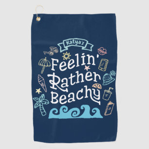 Toalla De Golf Feelin' bastante con playas añade su verano