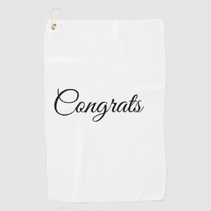 Toalla De Golf Felicitaciones mínimas simples agregue su texto no