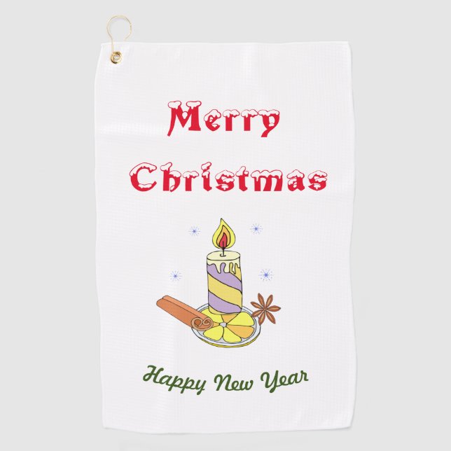 Toalla De Golf Feliz Año Nuevo (Anverso)