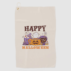 Toalla De Golf Feliz café de Halloween Brew