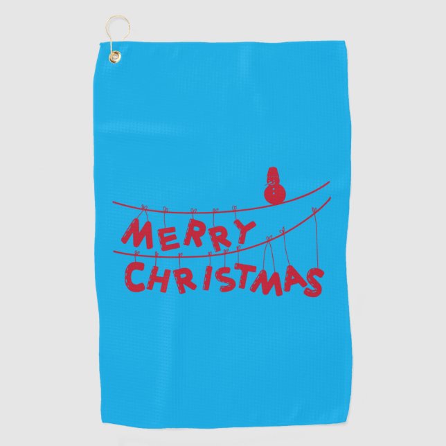 Toalla De Golf Feliz Navidad (Anverso)
