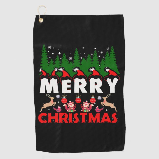 Toalla De Golf Feliz Navidad Canvas Navidades cristianos Jesús (Anverso)