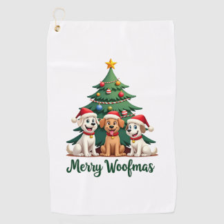 Toalla De Golf Feliz Woofmas (2)