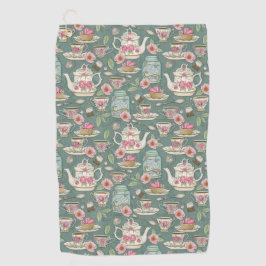 Toalla De Golf Fiesta del té de cosecha