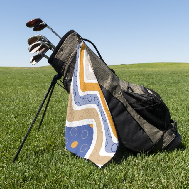 Toalla De Golf Figuras geométricas 6 (Verde)