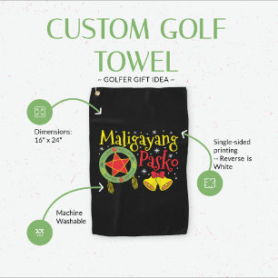 Toalla De Golf Filipinas Navidad filipina Feliz Navidad