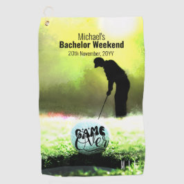 Toalla De Golf Fin de semana de golf de bachiller | Fin del juego