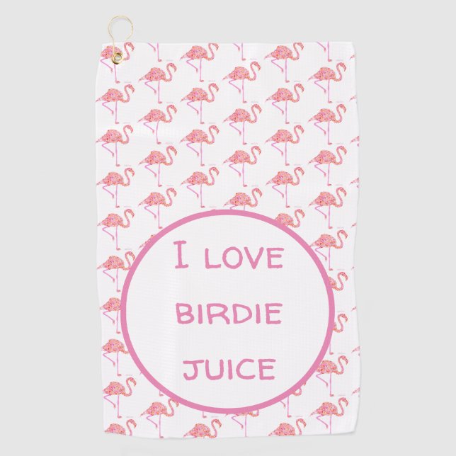 Toalla de golf Flamingo (Anverso)