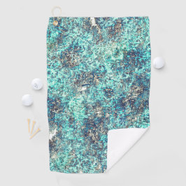 Toalla De Golf Flecto con un naranja dorado sobre crudo gris blan