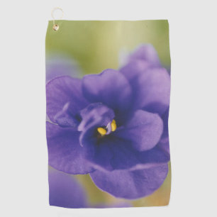 Toalla De Golf Flor azul floreciente de violeta Saintpaulia ampli
