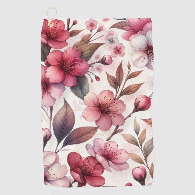 Toalla De Golf Flor de Cerezo (Anverso)