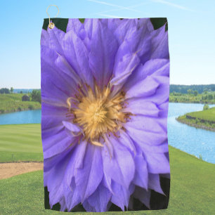 Toalla De Golf Flor Purpúrea Sube Tu Propia Foto Imagen Personali
