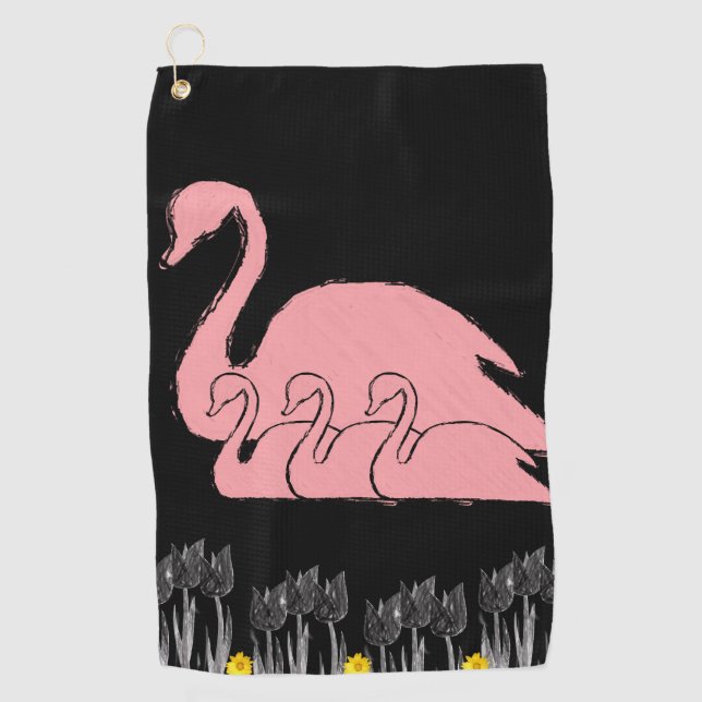 Toalla de golf Floral (Anverso)