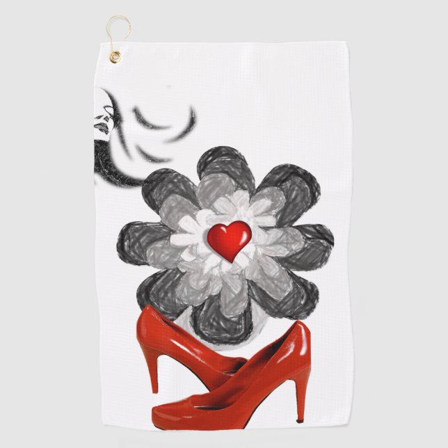 Toalla de golf Floral (Anverso)