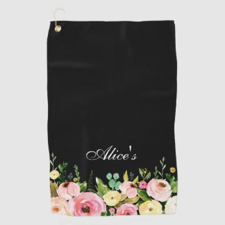 Toalla de golf floral