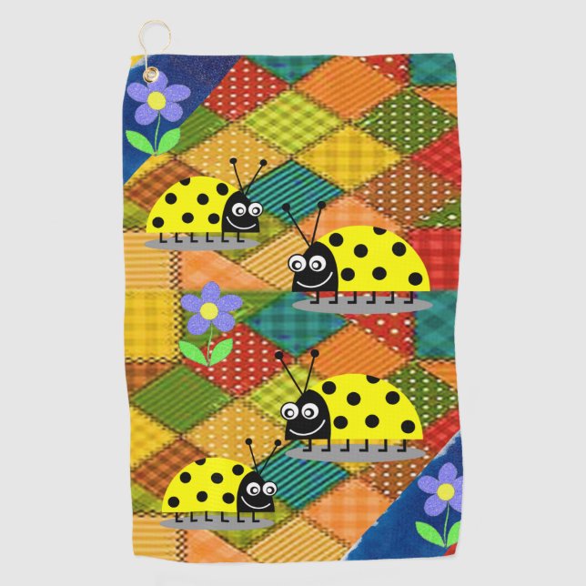 Toalla de golf Floral (Anverso)