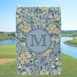 Toalla De Golf Floral azul William Morris Personalizados Primeras