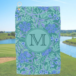 Toalla De Golf Floral azul William Morris Personalizados Primeras