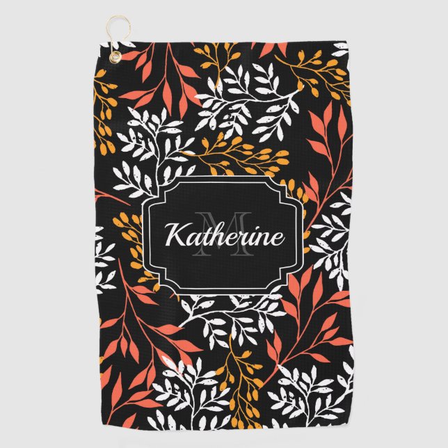 Toalla De Golf Floral retro (Anverso)